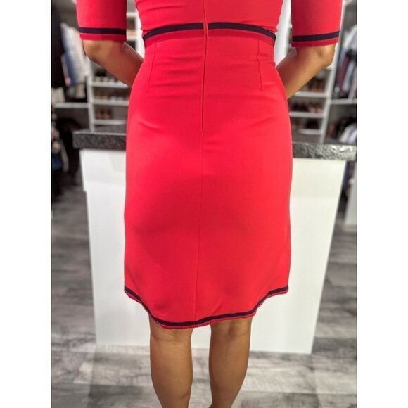 Gucci Red Wool Silk Sheath Classic Red Dress $2,800 - Picture 9 of 17